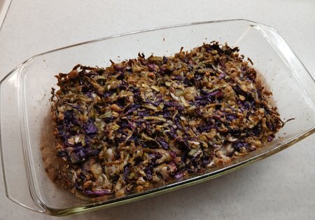 Dvobarvno zelje v pečici